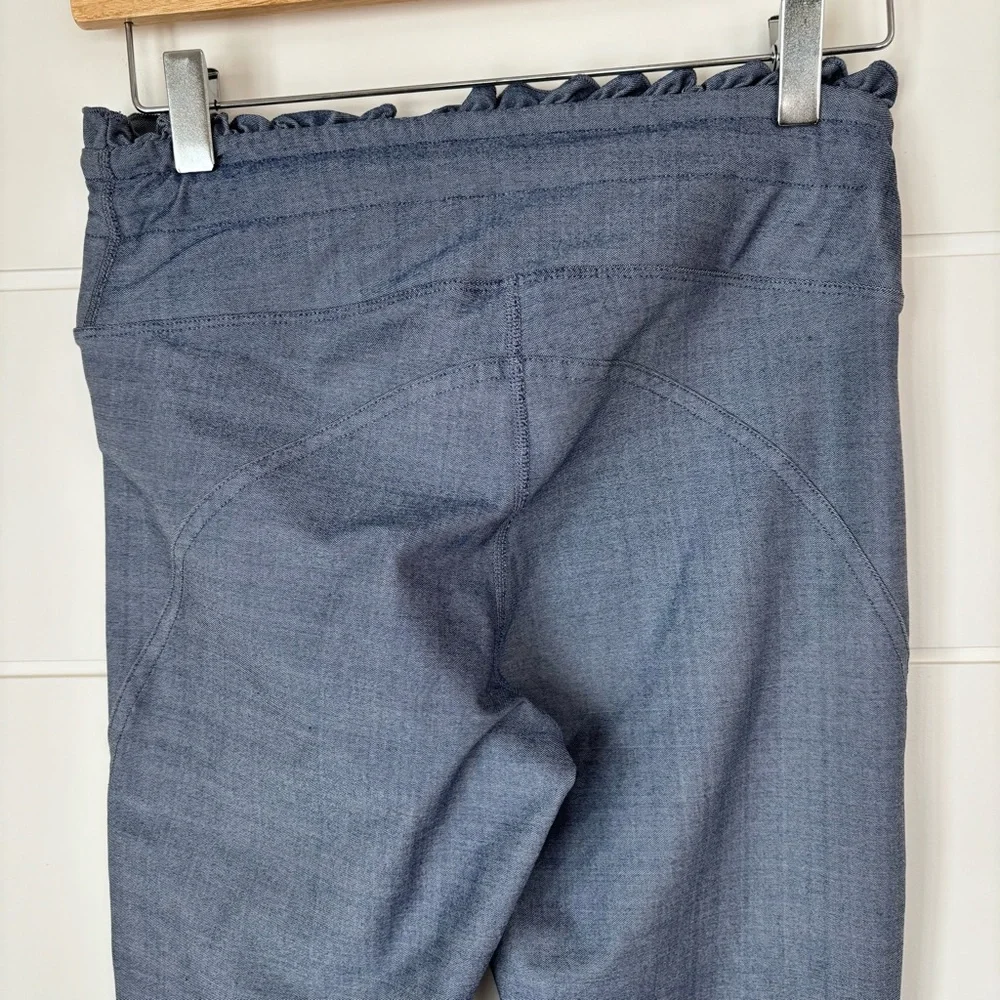 Year of Ours Blue Denim Papersack Sporty Leggings Size Medium